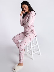 Boux Avenue Soft Touch Christmas Santa Top & Leggings Set - Image 2 of 5