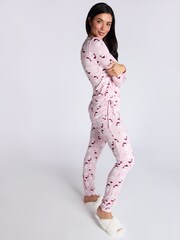 Boux Avenue Soft Touch Christmas Santa Top & Leggings Set - Image 5 of 5