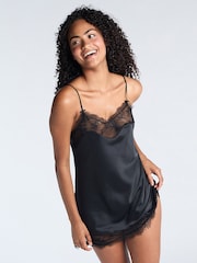 Boux Avenue Luxe Satin and Lace Chemise - Image 3 of 4