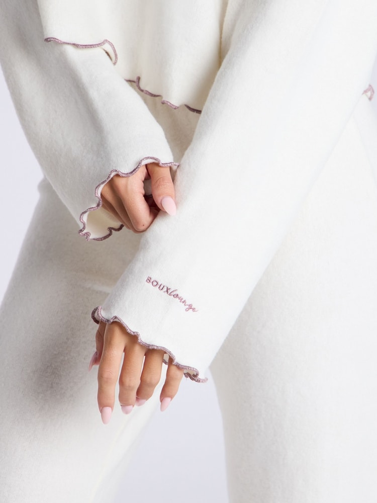 Boux Avenue Fleece Cosy Long Pyjamas Set - Image 4 of 5