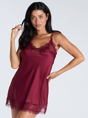 Boux Avenue Luxe Satin and Lace Chemise - Image 1 of 4