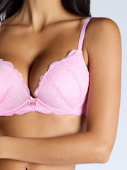 Rosa - Sujetador con escote acolchado de encaje Aliyah de Boux Avenue - Imagen 5 de 5