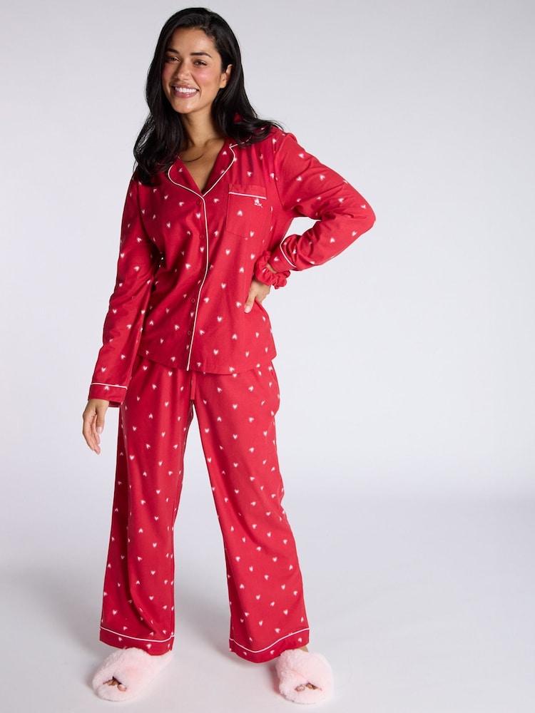 Boux Avenue Heart Cosy Pyjamas in a Bag - Image 1 of 6