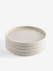 Set of 4 Natural Cream Hayden Side Plates - Image 1 of 1