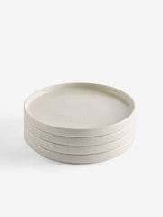 Set of 4 Natural Cream Hayden Side Plates - Image 3 of 3