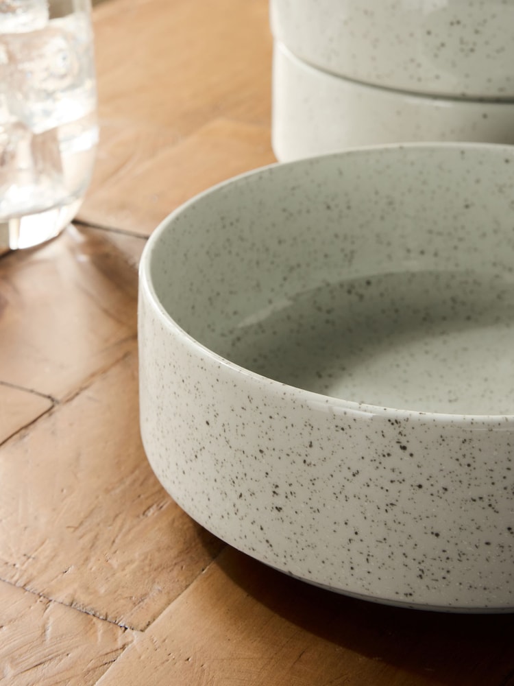 Set of 4 Natural Cream Hayden Cereal Bowls - Image 3 of 3