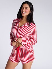 Boux Avenue Red Stripe Modal Pyjama Short Set - Image 6 of 7