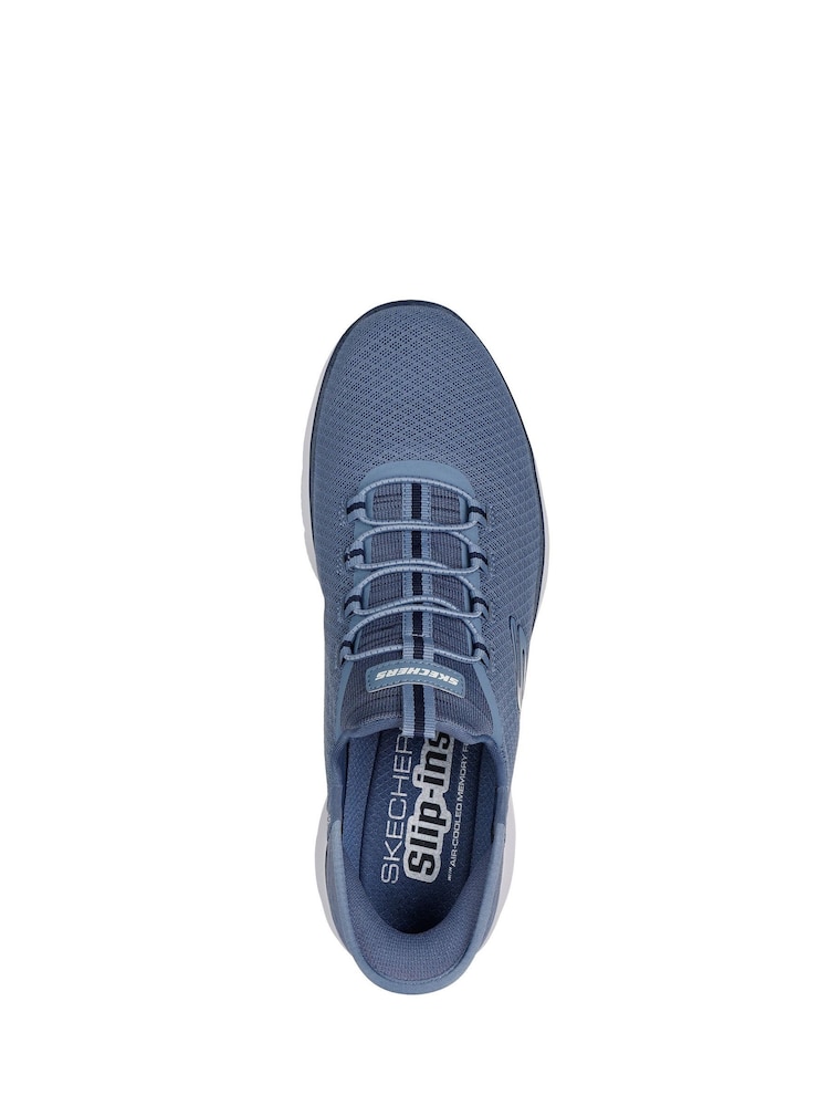 Skechers Light Blue Summits High Range Trainers - Image 4 of 5
