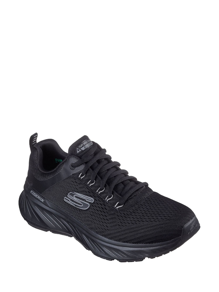 Skechers Black Edgeride Trainers - Image 3 of 5