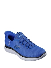 Skechers Blue Chrome Summits High Range Trainers - Image 3 of 5