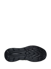 Skechers Black/White Garner Newick Slip In Trainers - Image 4 of 5