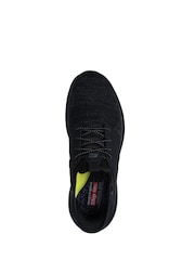 Skechers Black/White Garner Newick Slip In Trainers - Image 5 of 5