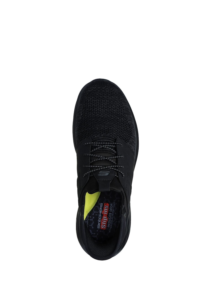 Skechers Black/White Garner Newick Slip In Trainers - Image 5 of 5 Skechers Black/White Garner Newick Slip In Trainers - Image 5 of 5