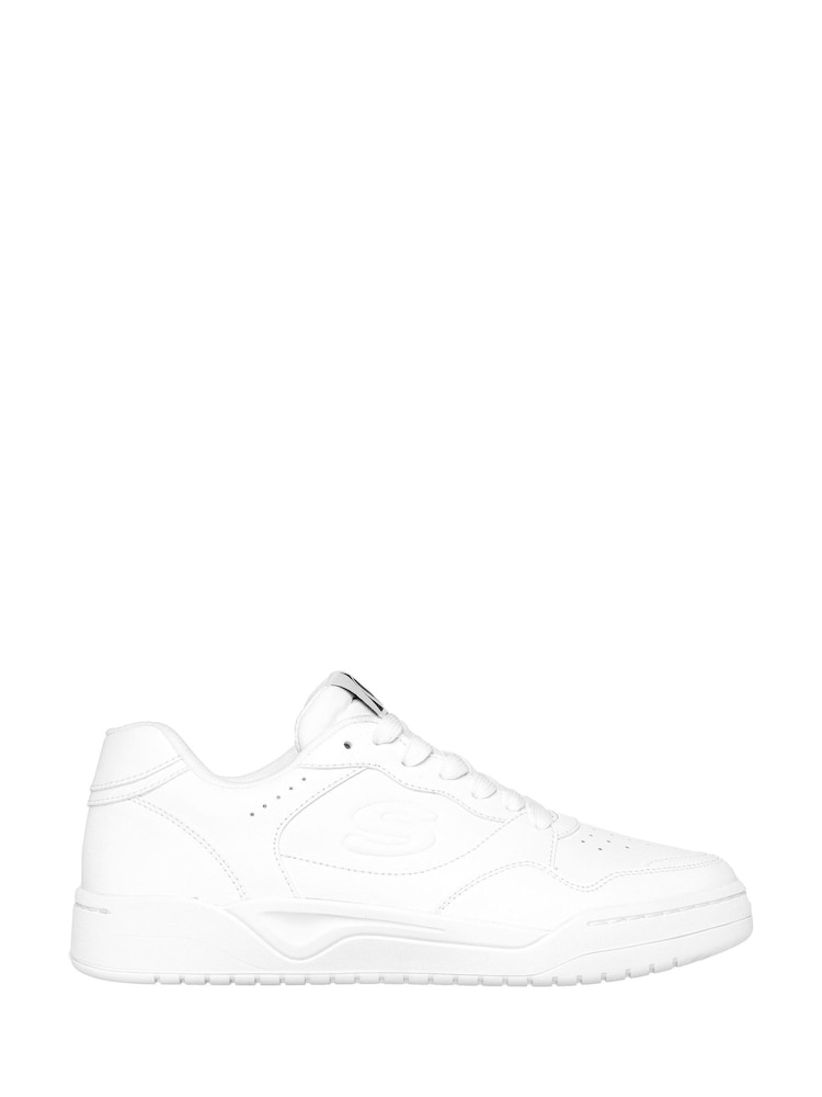 Skechers Mens Koopa Court Volley Bajo Varsity Trainers - Imagen 1 de 5