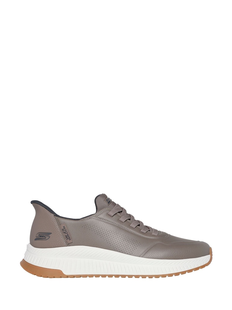 Skechers Grey Bobs Squad 4 Trainers - Image 1 of 3