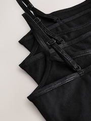 Black Strappy Cami Vests 3 Pack (1.5-16yrs) - Image 6 of 7