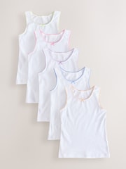 White Vests 5 Pack (1.5-16yrs) - Image 1 of 9