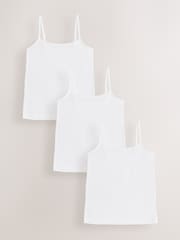 White 3 Pack Lace Cami Vest (1.5-16yrs) - Image 1 of 7