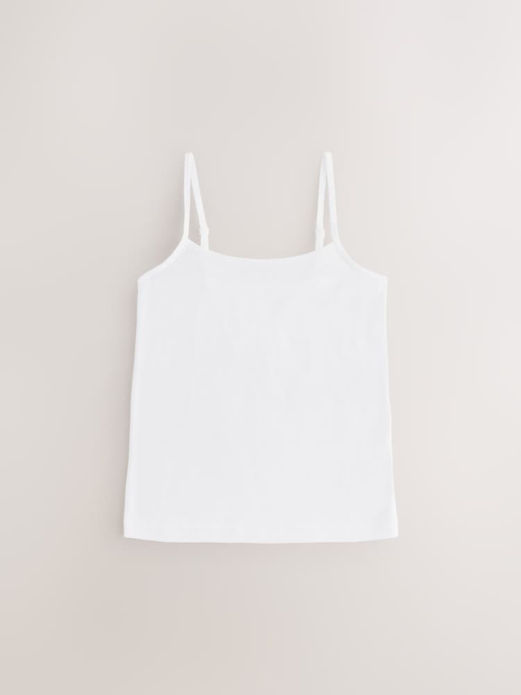 White 3 Pack Lace Cami Vest (1.5-16yrs) - Image 2 of 7