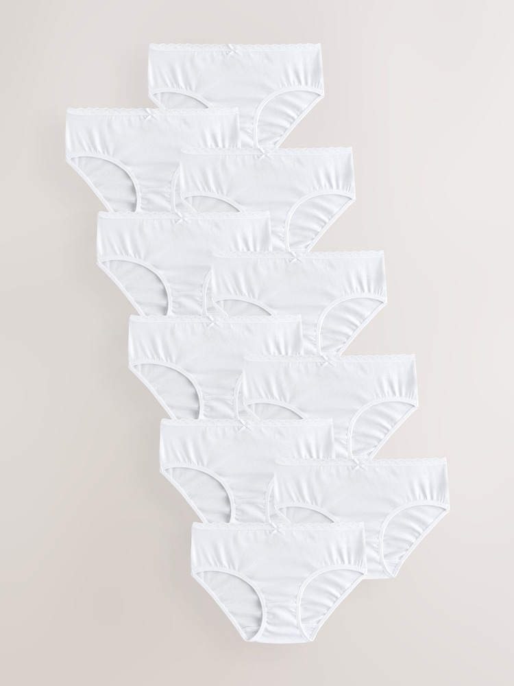 White Briefs 10 Pack (1.5-16yrs) - Image 1 of 1