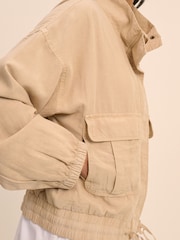 Nobodys Child Brown Addison Tencel Utility Jacket - Image 4 of 4