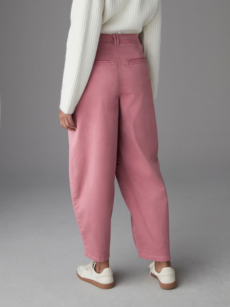 Pink Barrel Leg Chino Trousers - Image 3 of 8