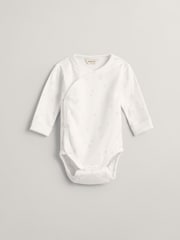 GANT White Baby Star And G Printed Bodysuit - Image 1 of 3