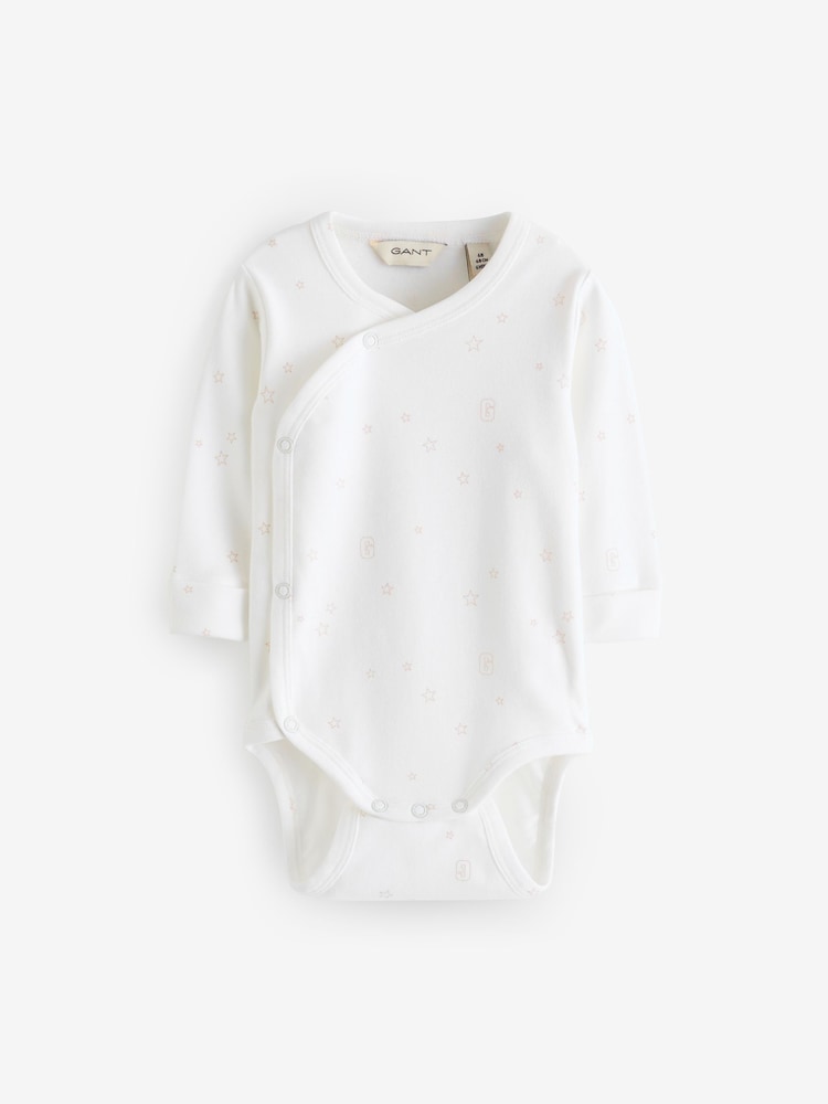 GANT White Baby Star And G Printed Bodysuit - Image 2 of 3