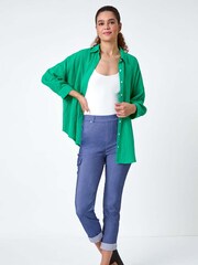 Pantalones cargo elásticos con vuelto de Roman - Imagen 2 de 5