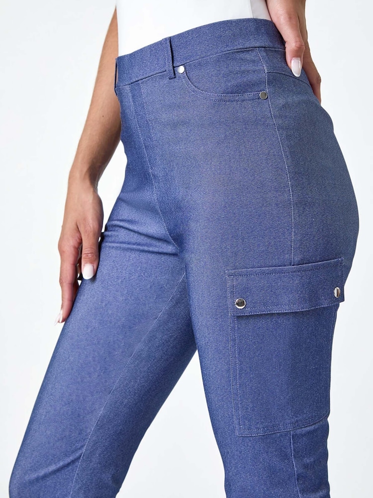 Pantalones cargo elásticos con vuelto de Roman - Imagen 5 de 5