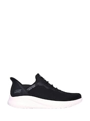 Skechers Dark Black Bobs Squad Chaos Daily Hype Slip In Trainers - Image 2 of 6