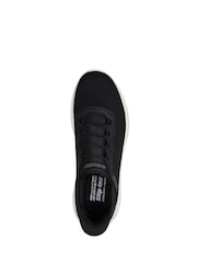 Skechers Dark Black Bobs Squad Chaos Daily Hype Slip In Trainers - Image 6 of 6