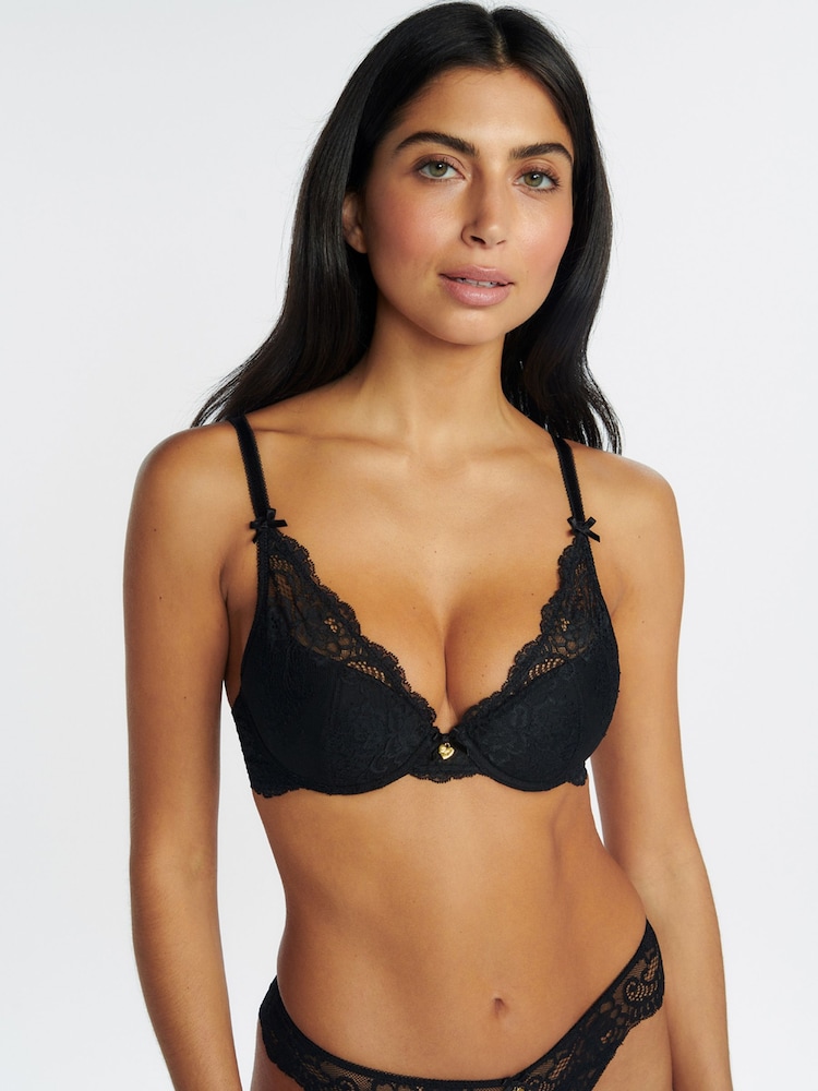 Черный - Бюстгальтеры с глубоким вырезом Boux Avenue Amber - Изображение 2 из 4
