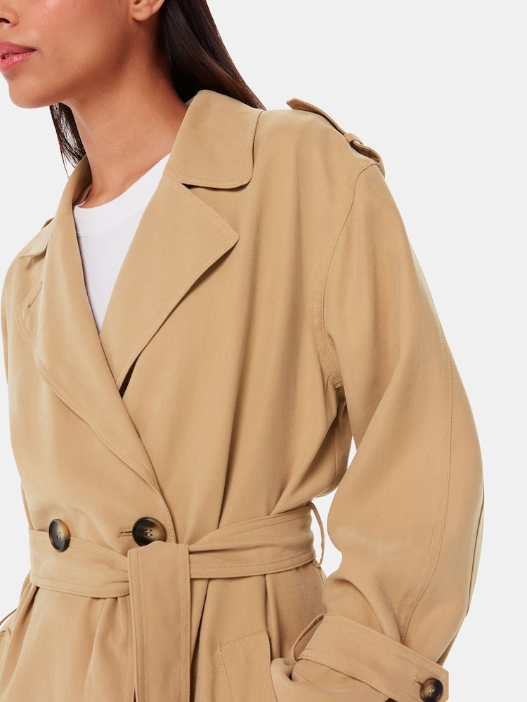 Whistles Nude Riley Trench Coat - Image 4 of 5
