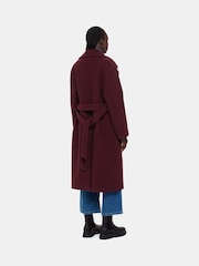 Whistles Red Lorna Wrap Wool Coat - Image 2 of 5