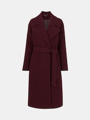 Whistles Red Lorna Wrap Wool Coat - Image 5 of 5