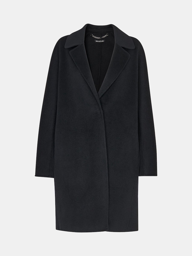 Whistles Black Double Faced Julia Coat - Image 5 of 5