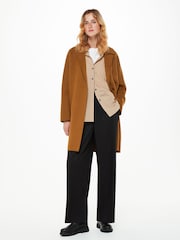 Whistles Brown Print Julia Double Faced Coat - Image 2 of 5