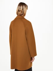 Whistles Brown Print Julia Double Faced Coat - Image 3 of 5