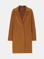 Whistles Brown Print Julia Double Faced Coat - Image 5 of 5