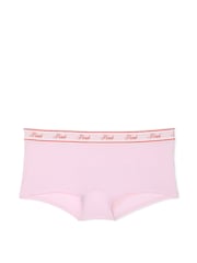 Victoria's Secret PINK Pink Tulip Lights Graphic Short Cotton Logo Knickers - Image 3 of 4
