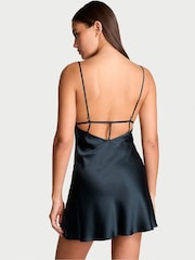Victoria's Secret Dark Twilight Blue Ziggy Embellished Triangle Mini Slip Dress - Image 2 of 4