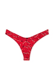Victoria's Secret Lipstick Red Bows Thong Knickers - Image 3 of 3
