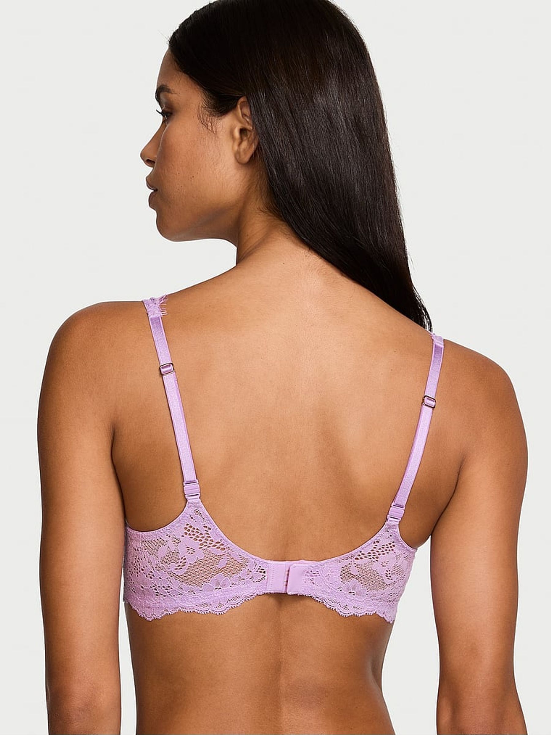Buy Victoria's Secret Lilac Purple Lightly Lined Balcony Lace Bra