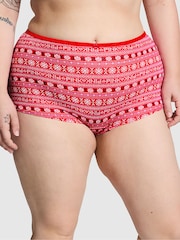 Victoria's Secret PINK Vermillion Red Short Cotton Knickers - Image 1 of 3