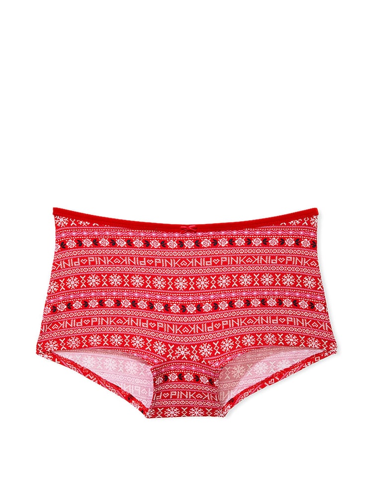 Victoria's Secret PINK Vermillion Red Short Cotton Knickers - Image 3 of 3
