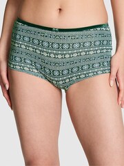 Victoria's Secret PINK Deep Forest Green Short Cotton Knickers - Image 1 of 3