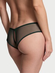 Victoria's Secret Botanical Green Mistletoe Crotchless Mesh Knickers - Image 2 of 2