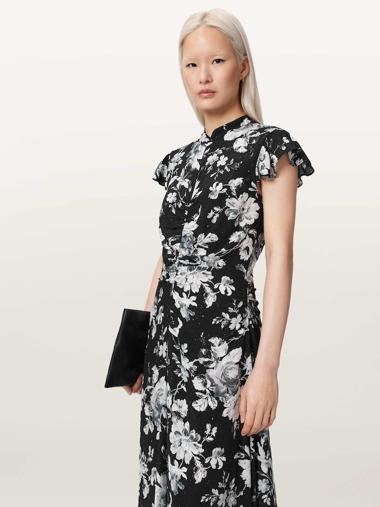 AllSaints Black Lolita Dress - Image 1 of 7