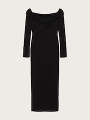 AllSaints Black Delta Jersey Dress - Image 5 of 5